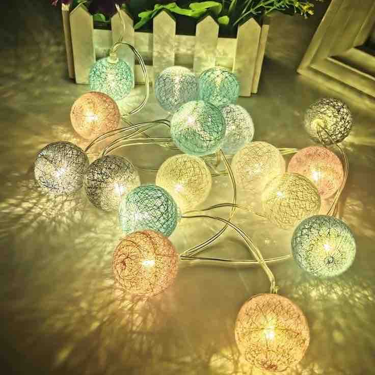 Decorative Fancy RGB Cotton Ball LED