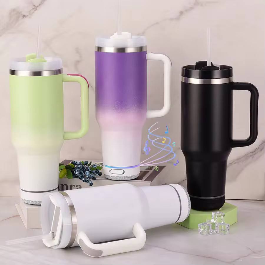 B-111 1200ml Bluetooth Speaker Tumbler