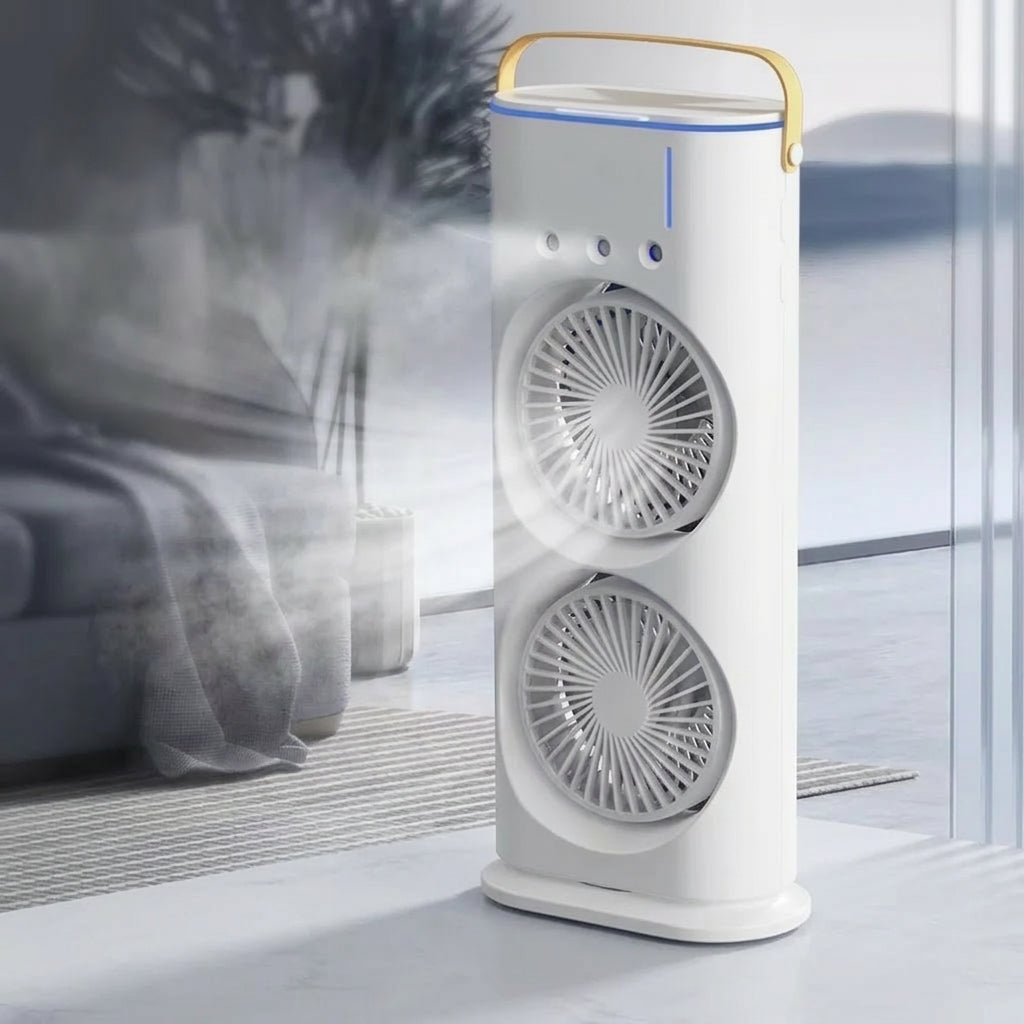 Mist Double Headed LED Fan